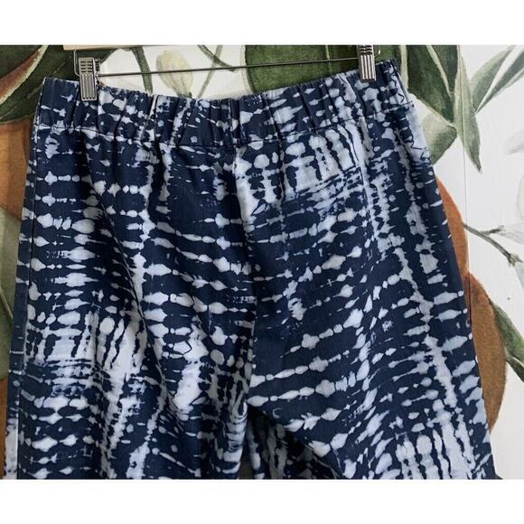 Soft Surroundings Large Tie Dye Blue Pull on Jeans Cotton Blend - Picture 7 of 7
